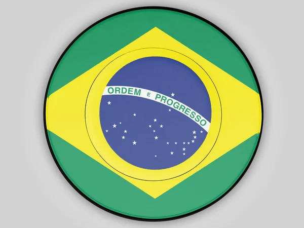 Det brasilianske flag - Stock-foto