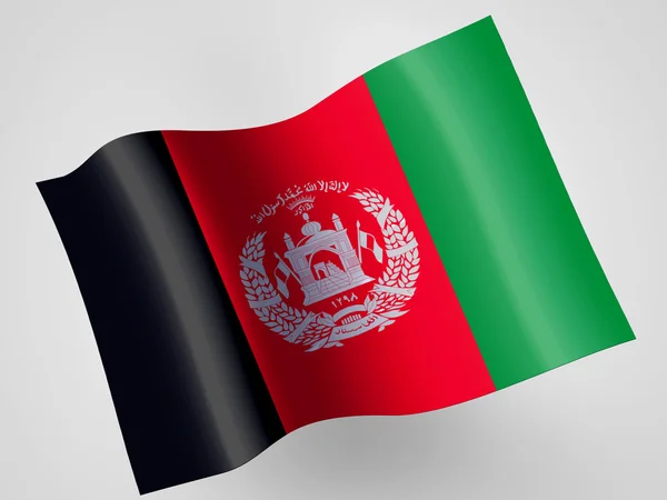 Afghanistan flagga — Stockfoto