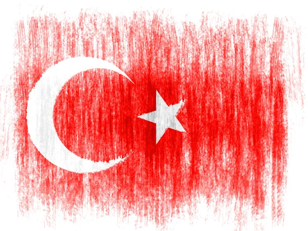 Die türkische Flagge — Stockfoto