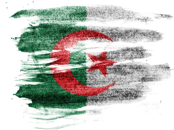 Den algeriska flaggan — Stockfoto