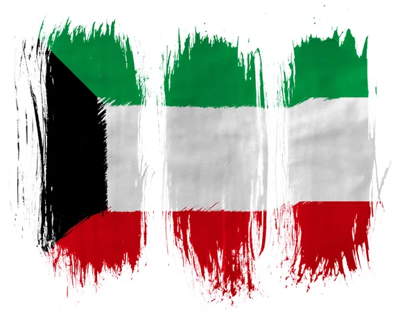 The Kuwaiti flag — Stock Photo, Image