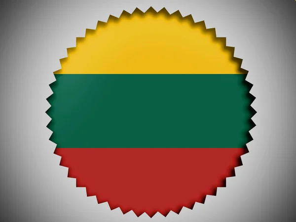 Die litauische Flagge — Stockfoto