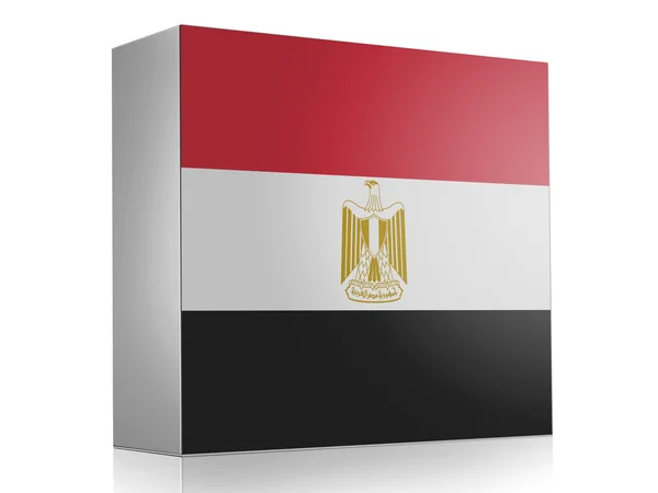 Egyptská vlajka — Stock fotografie