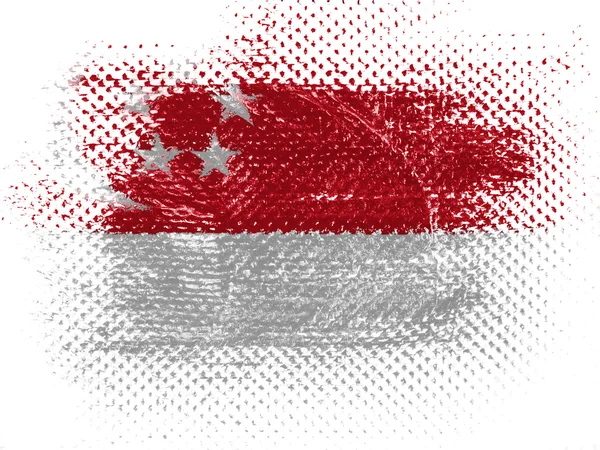 Vlajka Singapuru — Stock fotografie