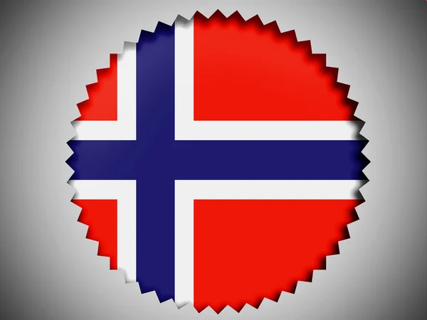 A bandeira norwegian — Fotografia de Stock