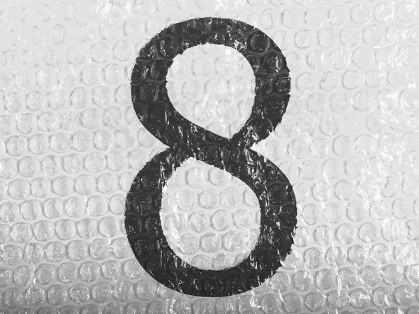 8 8 üzerine boyalı bubblewrap numara