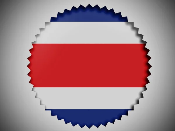 The Costa Rica flag — Stock Photo, Image