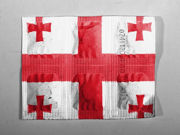 Грузинский флаг — стоковое фото