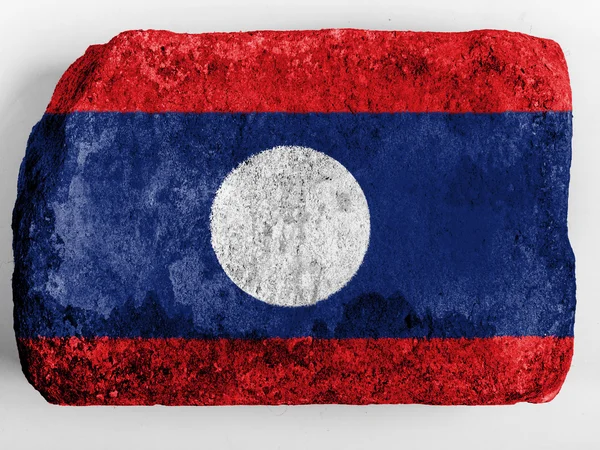 Laos flagga — Stockfoto