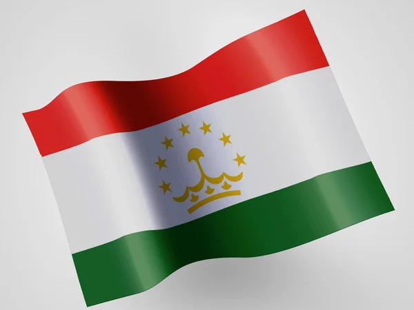 The Tajik flag — Stock Photo, Image