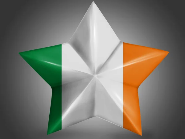 Den irländska flaggan — Stockfoto