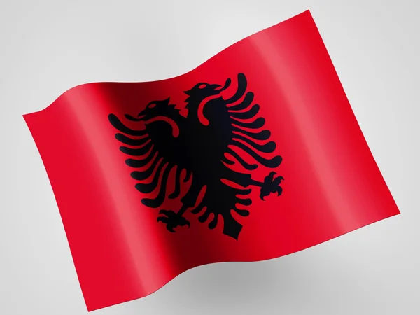 Albania. Bandiera albanese — Foto Stock