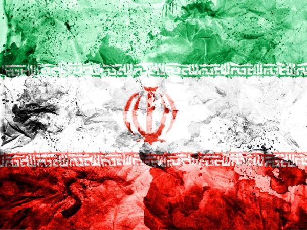 A bandeira iraniana — Fotografia de Stock