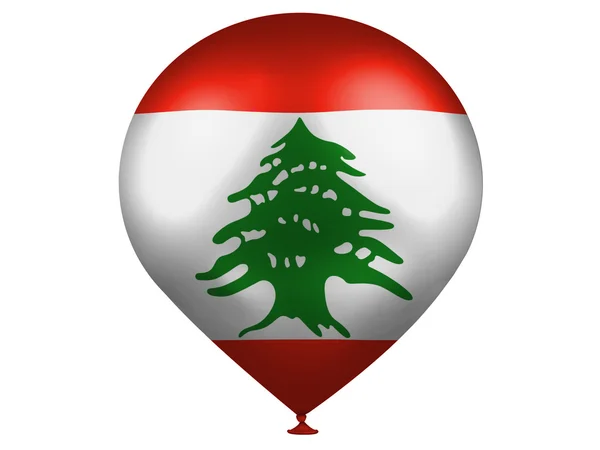 The Lebanese flag — Stock Photo, Image