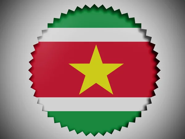 Bandeira do Suriname — Fotografia de Stock