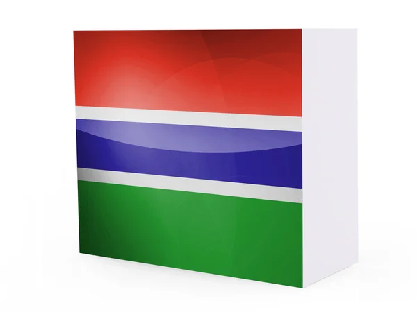 La bandera de Gambia — Foto de Stock