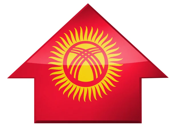 Kırgızistan bayrağı — Stok fotoğraf