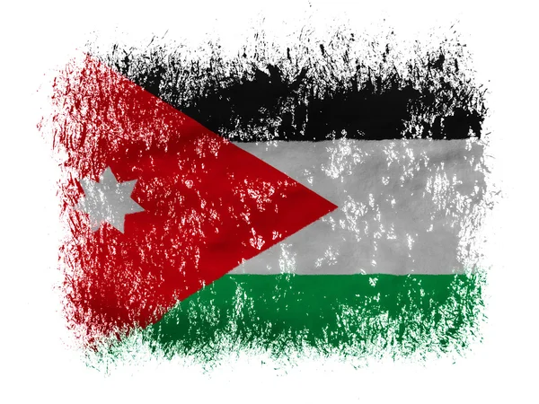 Le drapeau jordanien — Photo