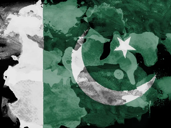 Den pakistanska flaggan — Stockfoto