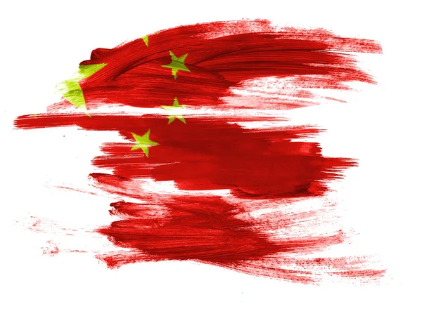 La bandera china — Foto de Stock