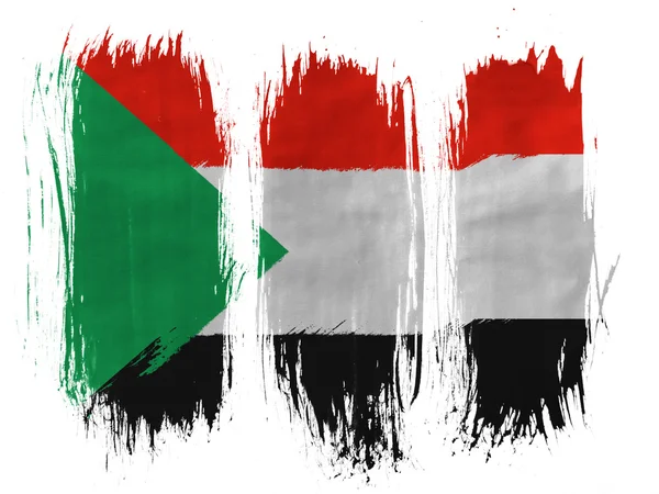 Die sudanesische Flagge — Stockfoto