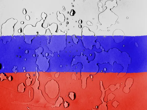 Den ryska flaggan — Stockfoto