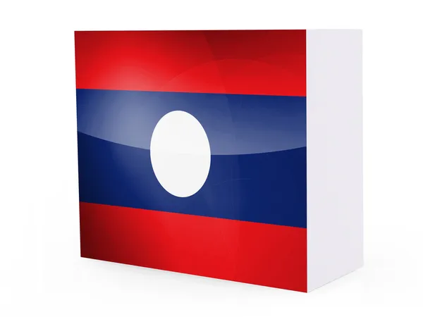 Laos flagga — Stockfoto