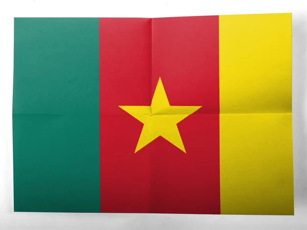 The Cameroonian flag — Stock Photo, Image