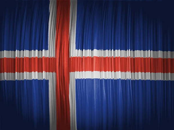 La bandera de Islandia —  Fotos de Stock