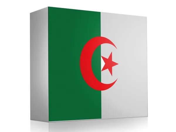 Die algerische Flagge — Stockfoto