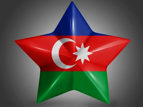 Det aserbajdsjanske flag - Stock-foto