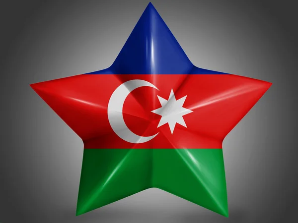 La bandera de Azerbaiyán — Foto de Stock