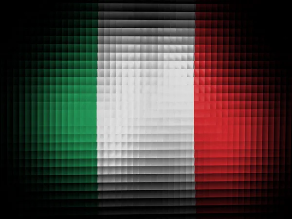 Die italienische Flagge — Stockfoto