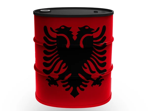 Albânia. Bandeira albanesa — Fotografia de Stock
