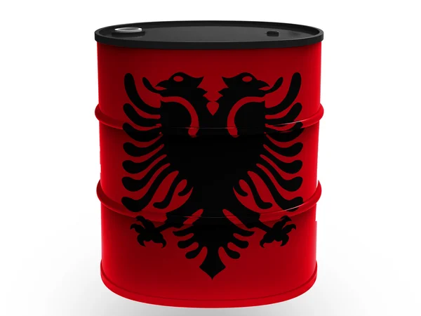 Albania. Albanian flag — Stock Photo, Image