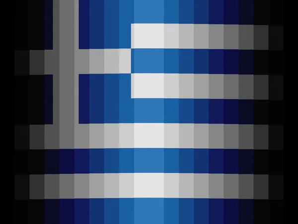 The Greek flag — Stock Photo, Image