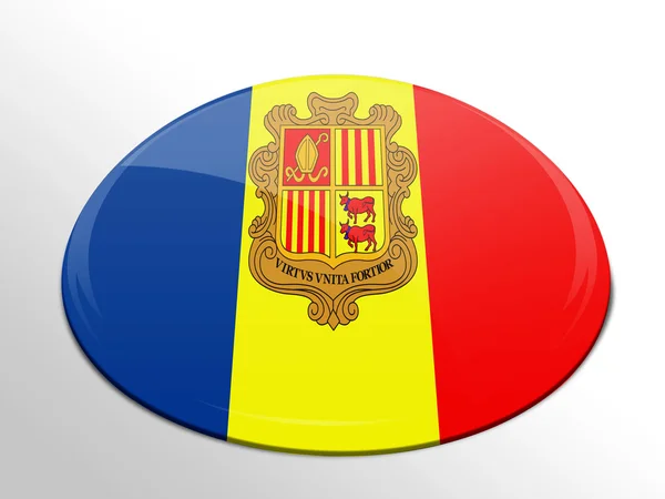 Bandeira de Andorra — Fotografia de Stock