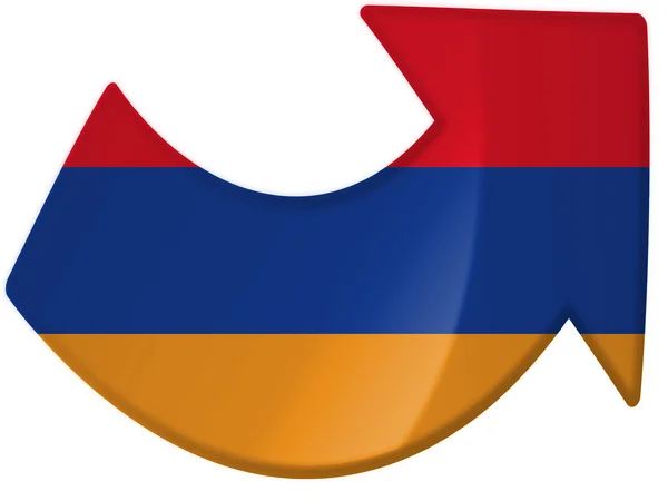 The Armenian flag — Stock Photo, Image