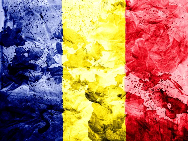 Η σημαία της Ρουμανίας — Φωτογραφία Αρχείου