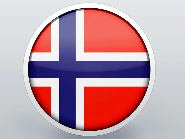 La bandiera norvegese — Foto Stock