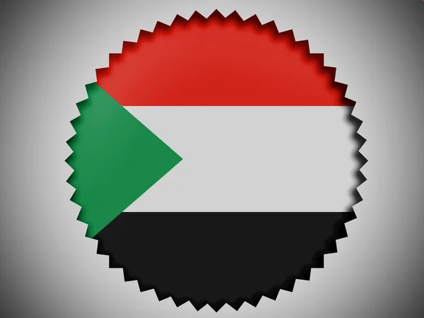 Flaggan sudan — Stockfoto