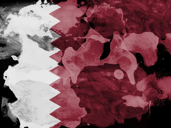 La bandera de Qatar — Foto de Stock