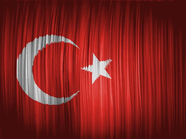 De Turkse vlag — Stockfoto