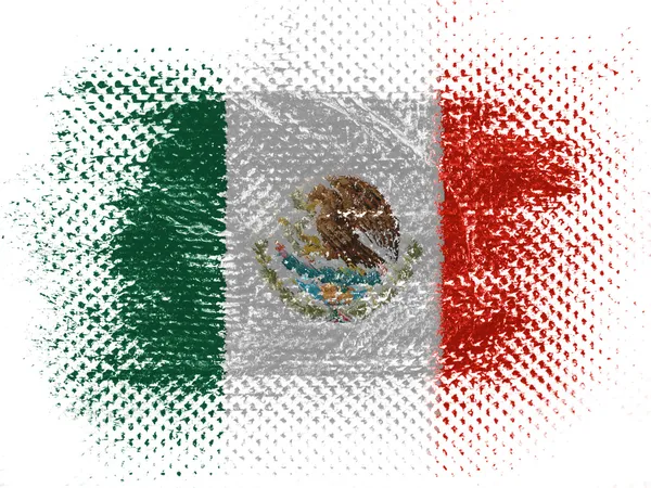 The Mexican flag — Stock Photo, Image