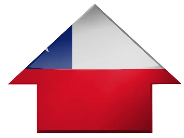 The Chile flag — Stock Photo, Image