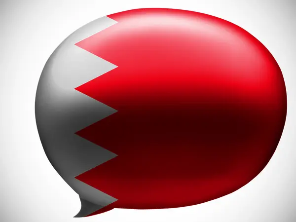 Bahrain. Bahraini flag — Stock Photo, Image