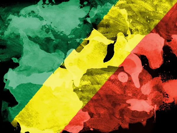 The Congo flag — Stock Photo, Image