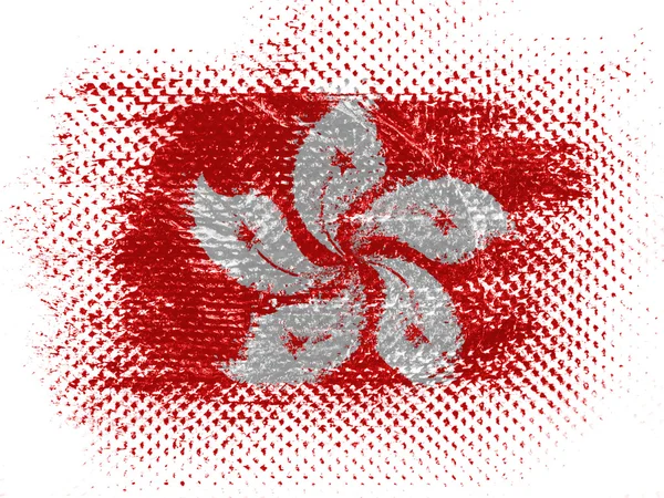 Флаг Хон-Хона на пунктирной поверхности — стоковое фото