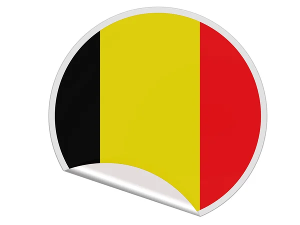 A belga lobogóbanderą belgijską — Zdjęcie stockowe