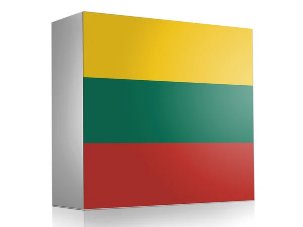 Banderą litewską — Zdjęcie stockowe